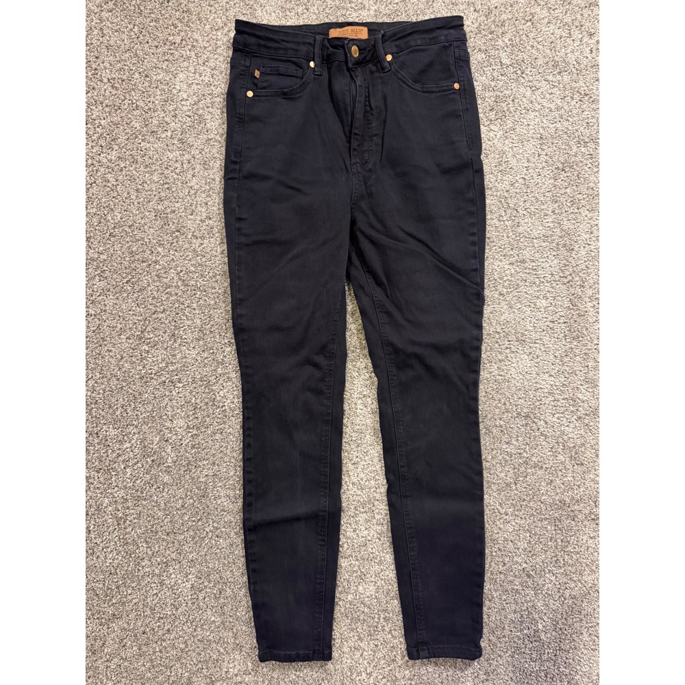 Judy Blue Jeans Womens 11/30 Black JB88791 C Garment Dyed High Rise Skinny Pants